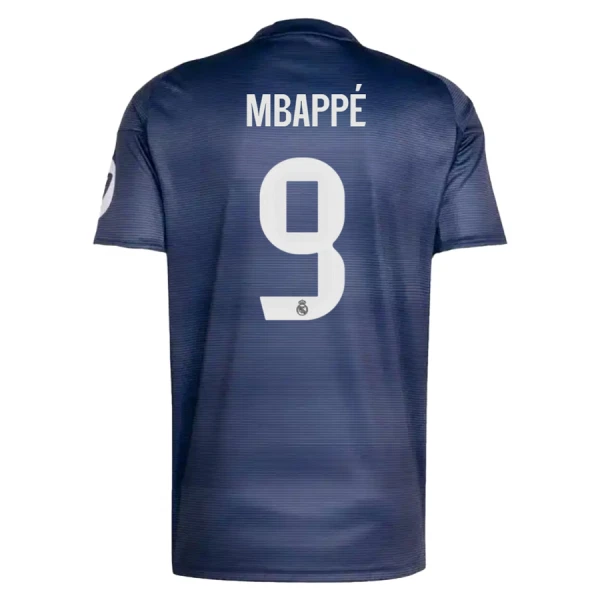 Fotbollströja med namn Kylian Mbappé 9 Real Madrid Herr Bortatröja 2025/26
