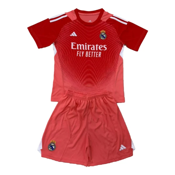 Billiga Fotbollströjor Barn Real Madrid Målvaktsställ 2025/26 Röd
