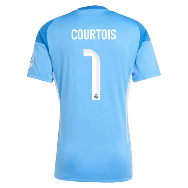 Real Madrid Målvaktsdräkt Herr 2025/26 blå med tryck Thibaut Courtois 1