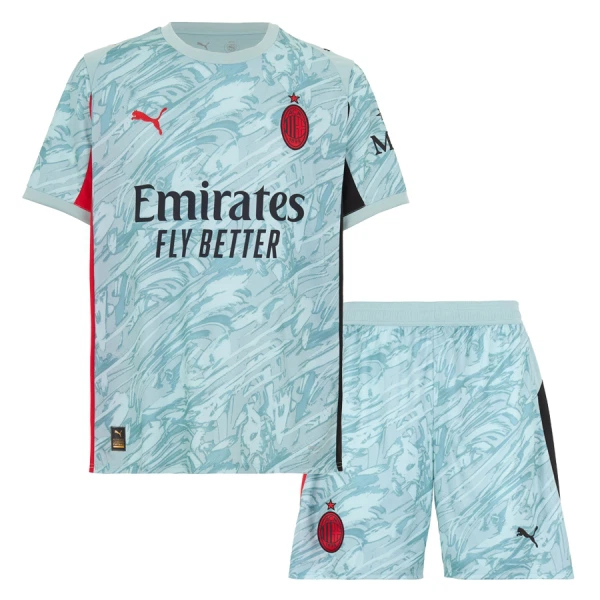 Billiga Fotbollströjor Barn AC Milan Målvakt Hemmatröja 2025/26 Fotbollsset