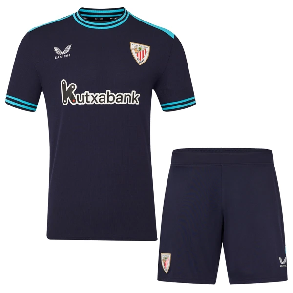 Billiga Fotbollströjor Barn Athletic Bilbao Bortatröja 2025/26 Fotbollsställ