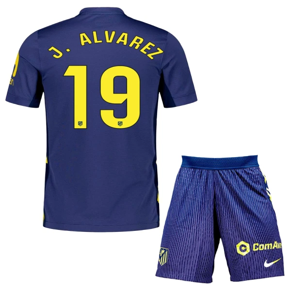 Fotbollskläder Set Barn Atlético Madrid Bortatröja 2025/26 Julian Alvarez 19