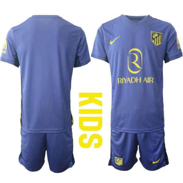 Billiga Fotbollströja Barn Atlético Madrid Bortatröja 2025/26 Fotbollsdress