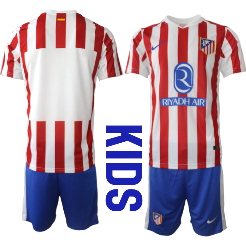 Billiga Fotbollströjor Barn Atlético Madrid Hemmatröja 2025/26 Fotbollsställ
