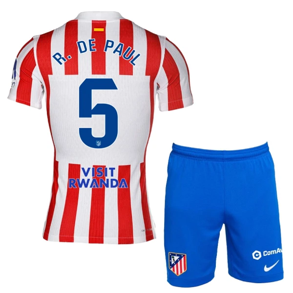 Köpa Fotbollsset Barn Atlético Madrid Hemmatröja 2025/26 Rodrigo De Paul 5