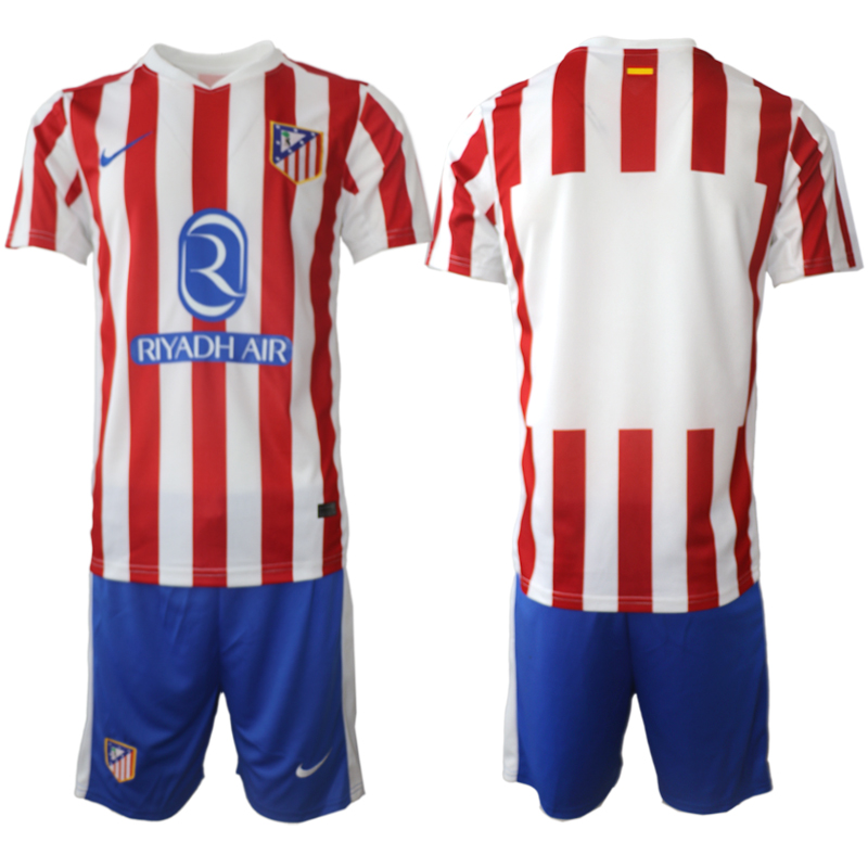 Billiga Fotbollströjor Herr Atlético Madrid Hemmaställ 2025/26 Fotbollsställ
