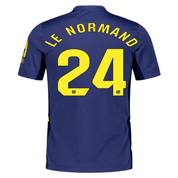 Fotbollskläder Herr Atlético Madrid Bortatröja 2025/26 Robin Le Normand 24