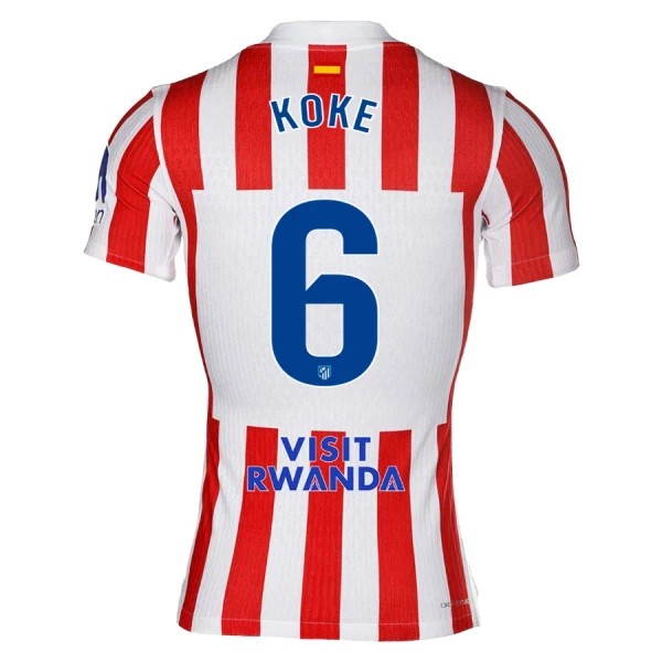 Billiga Fotbollströjor Herr Atlético Madrid Hemmatröja 2025/26 Koke 6