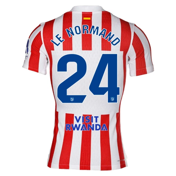 Atlético Madrid Hemmatröja 2025/26 Herr Fotbollströja Kit Robin Le Normand 24