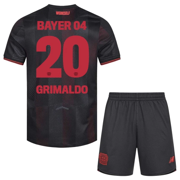 Matchtröjor Barn Bayer 04 Leverkusen Hemmatröja 2025/26 Alejandro Grimaldo 20