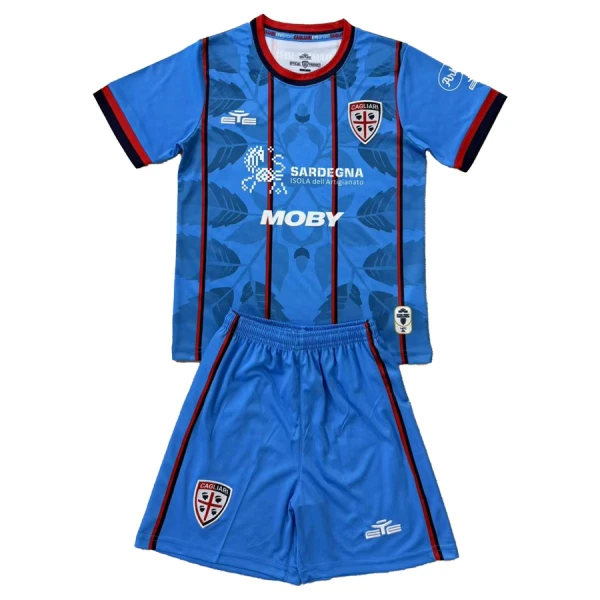 Billiga Fotbollströjor Barn Cagliari Calcio Tredjetröja 2025/26 Fotbollsställ