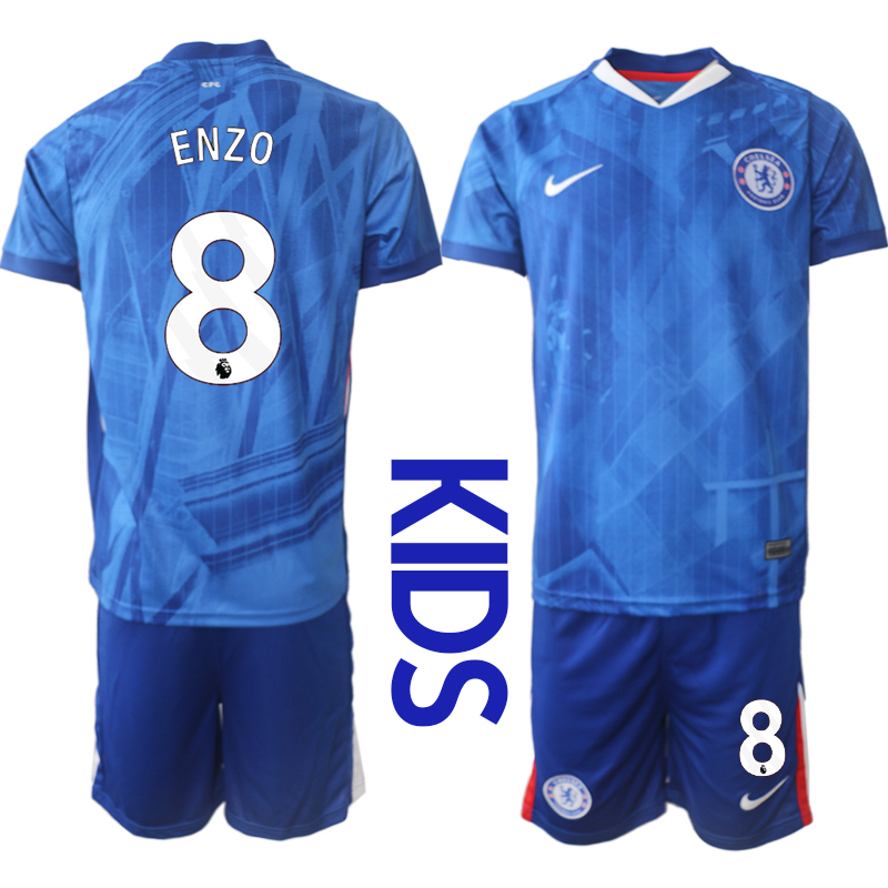 Chelsea FC Hemmaställ 2025/26 Fotbollskläder för barn Enzo Fernandez 8