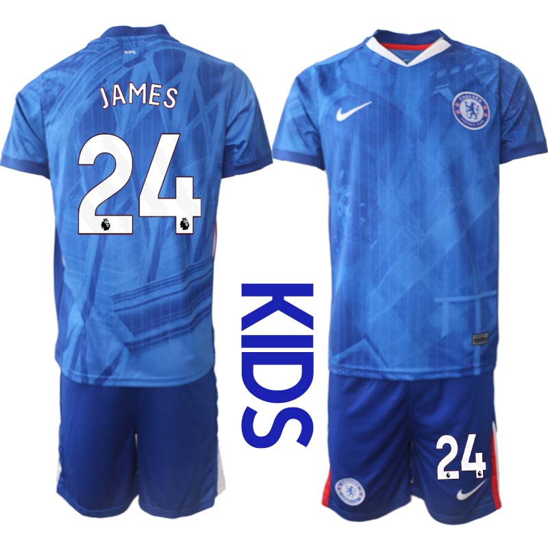 Fotbollströjor Barn Chelsea FC Hemmaställ 2025/26 Set Reece James 24