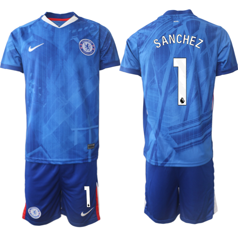 Fotbollskläder Set Herr Chelsea FC Hemmaställ 2025/26 Robert Sanchez 1