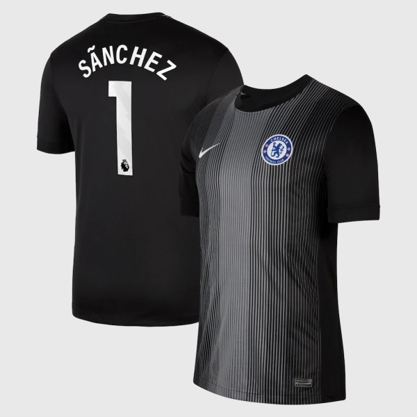 Fotbollskläder Set Barn Chelsea Målvakt Hemmatröja 2025/26 Robert Sanchez 1