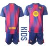 Fotbollströjor med tryck Lamine Yamal 10 Barn FC Barcelona Hemmatröja 2025/26