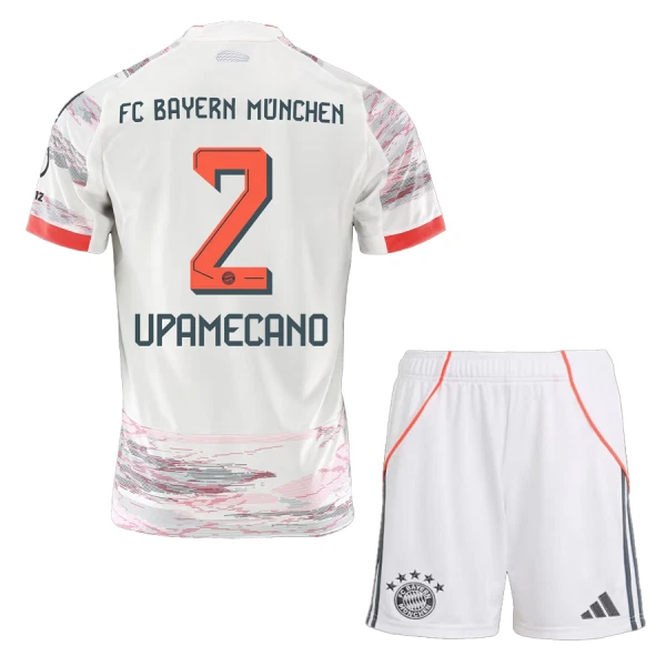 Fotbollskläder Barn FC Bayern München Bortatröja 2025/26 Dayot Upamecano 2