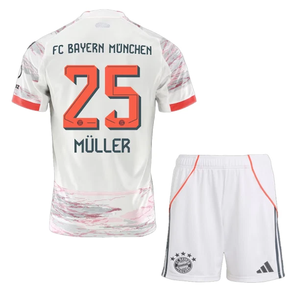 Fotbollskläder Barn FC Bayern München Bortatröja 2025/26 Thomas Müller 25