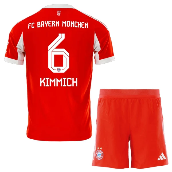 Billiga Fotbollströjor Barn FC Bayern München Hemmatröja 2025/26 Joshua Kimmich 6