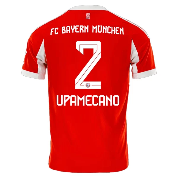 Fotbollströja med namn Dayot Upamecano 2 FC Bayern München Hemmatröja 2025/26 Herr