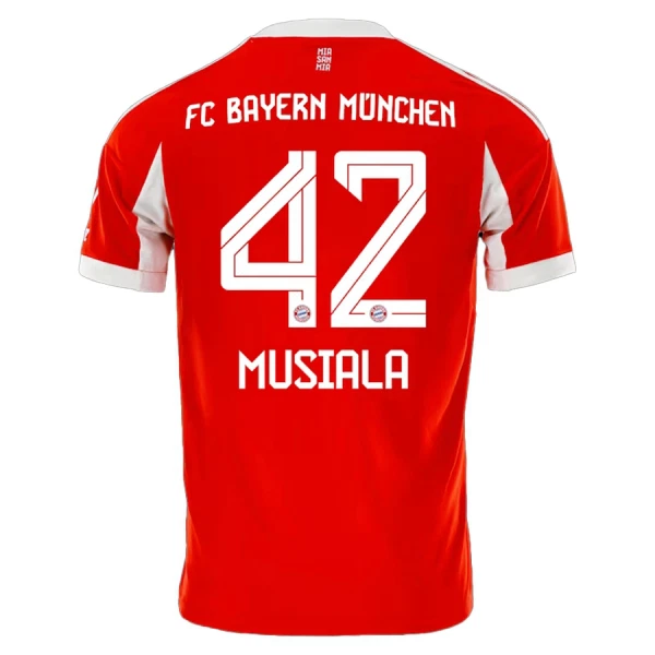 Fotbollströja med namn Jamal Musiala 42 Herr FC Bayern München Hemmatröja 2025/26