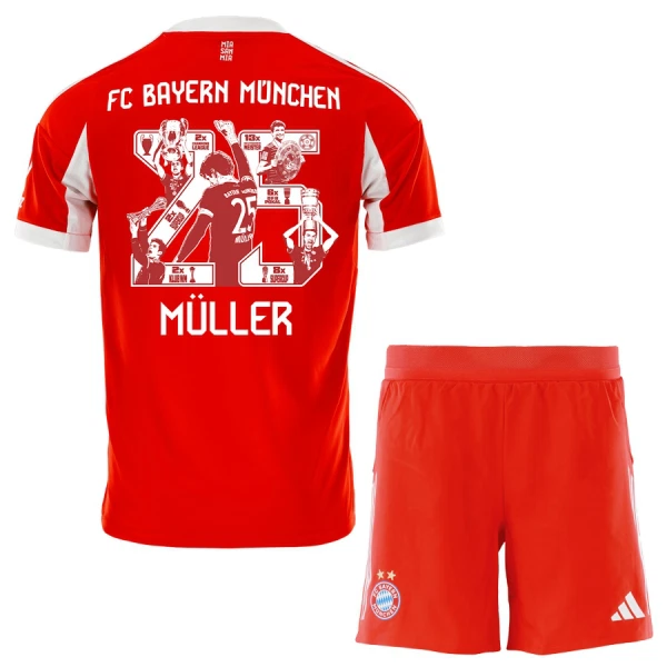 Barn FC Bayern München Hemmatröja 2025/26 Specialutgåva Thomas Müller 25