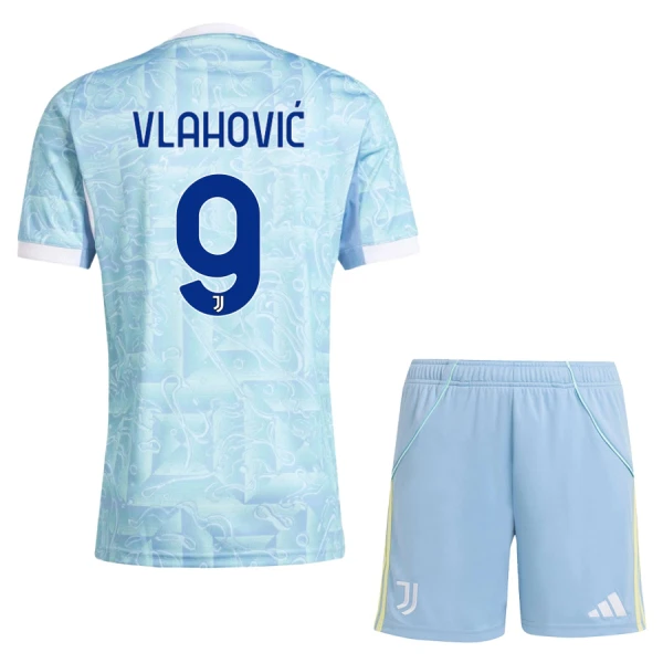 Köpa Fotbollsset Barn Juventus Bortatröja 2025/26 Dušan Vlahović 9