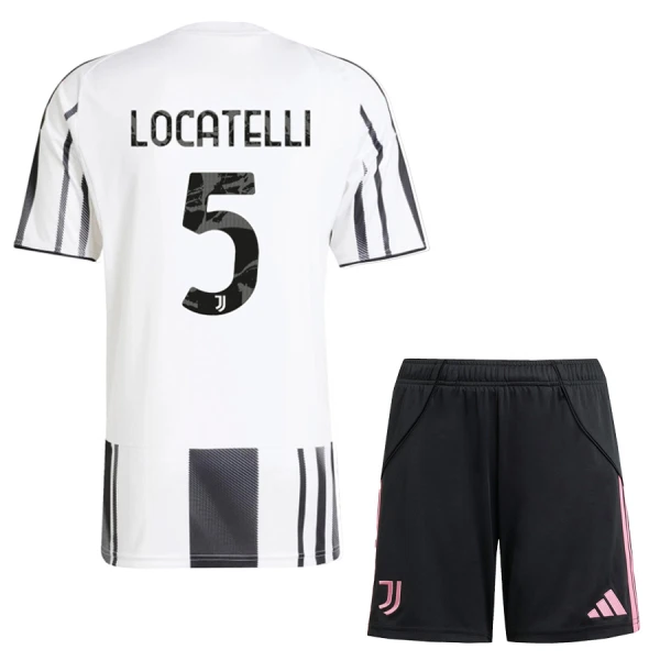 Fotbollskläder Set Barn Juventus Hemmatröja 2025/26 Manuel Locatelli 5