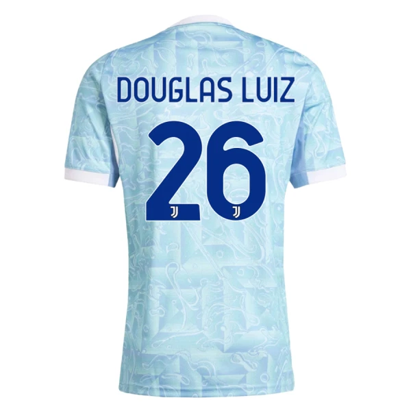 Fotbollströja med namn Douglas Luiz 26 Juventus Herr Bortatröja 2025/26