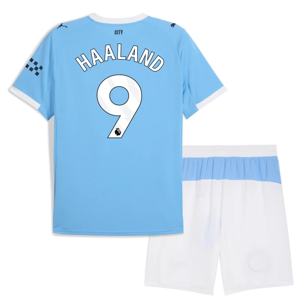 Fotbollsset Barn Manchester City Hemmatröja 2025/26 Erling Haaland 9