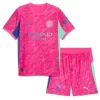 Fotbollskläder Set Barn Manchester City Målvakt Bortatröja 2025/26 Rosa Ederson M. 31