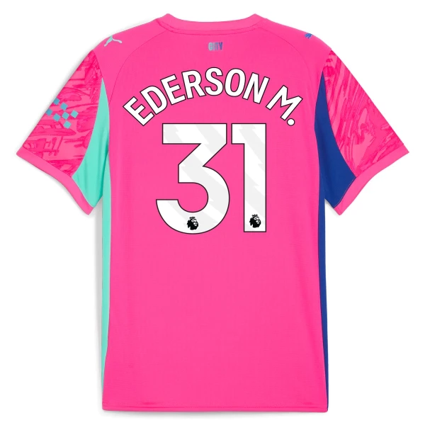 Manchester City Herr Målvakt Bortatröja 2025/26 Rosa Ederson M. 31