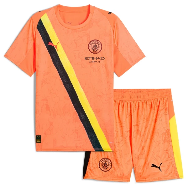 Fotbollskläder set Barn Manchester City Bortatröja Special Edition 2025/26