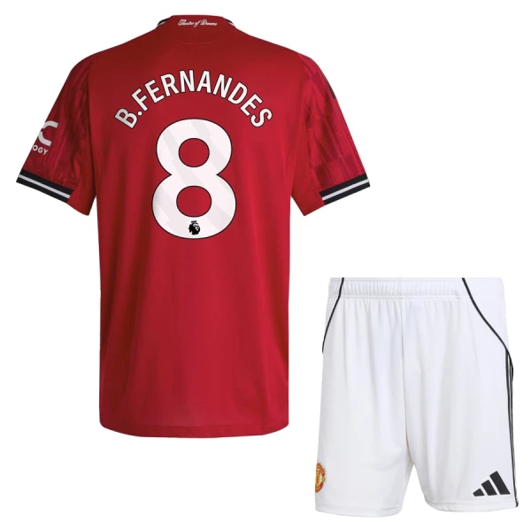 Fotbollsset Barn Manchester United Hemmatröja 2025/26 Bruno Fernandes 8