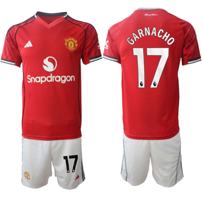 Fotbollskläder Herr Manchester United Hemmaställ 2025/26 Alejandro Garnacho 17