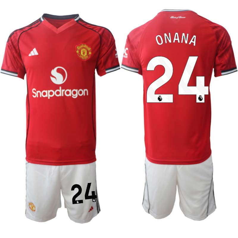 Billiga Fotbollströjor Manchester United Hemmaställ 2025/26 set Andre Onana 24