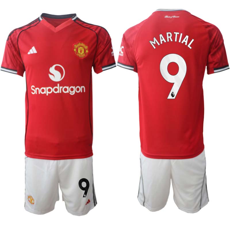 Matchställ Fotboll Herr Manchester United Hemmaställ 2025/26 Anthony Martial 9
