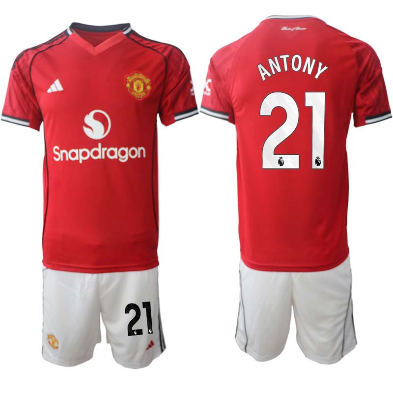 Matchställ Fotboll Herr Manchester United Hemmaställ 2025/26 Antony 21