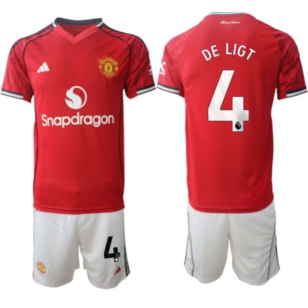Fotbollskläder Herr Manchester United Hemmaställ 2025/26 Matthijs de Ligt 4