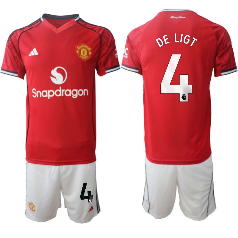 Fotbollskläder Herr Manchester United Hemmaställ 2025/26 Matthijs de Ligt 4