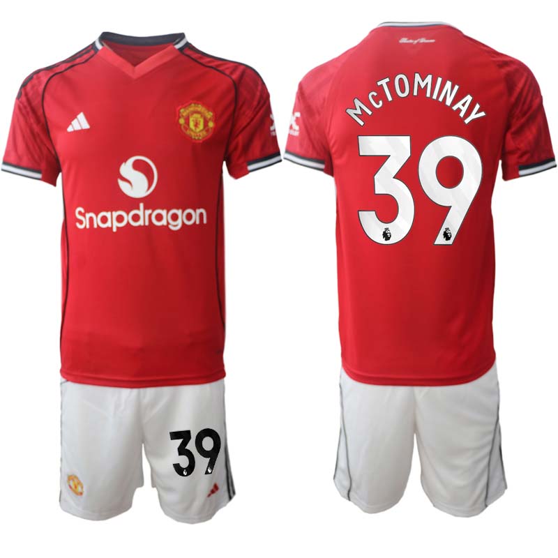 Matchställ Fotboll Manchester United Hemmaställ 2025/26 Scott McTominay 39