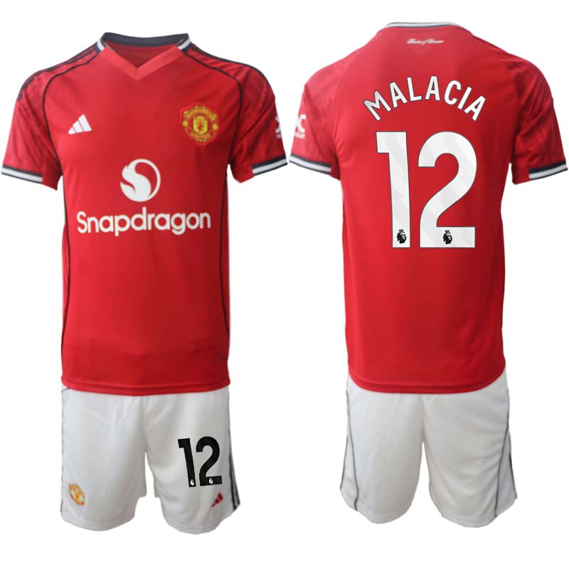 Fotbollströjor Billigt Herr Manchester United Hemmaställ 2025/26 Tyrell Malacia 12