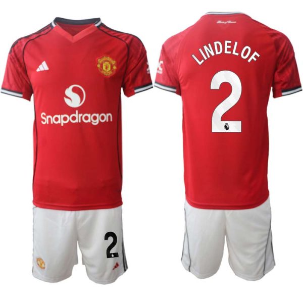 Fotbollskläder Herr Manchester United Hemmaställ 2025/26 Victor Lindelof 2