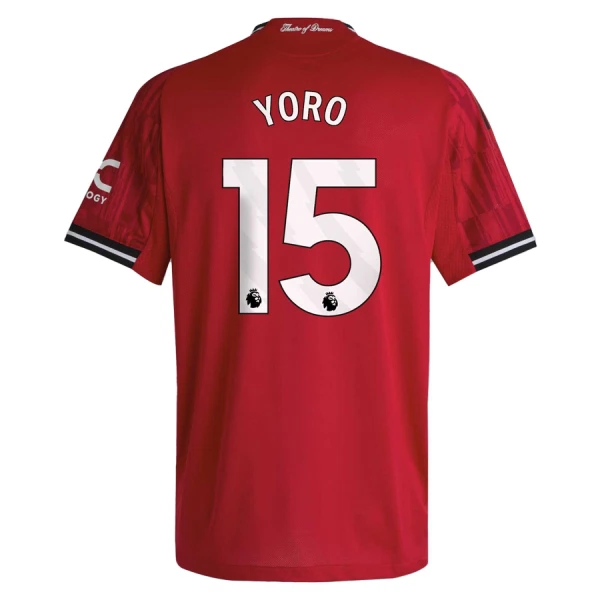 Billiga Fotbollströjor Herr Manchester United Hemmatröja 2025/26 Leny Yoro 15