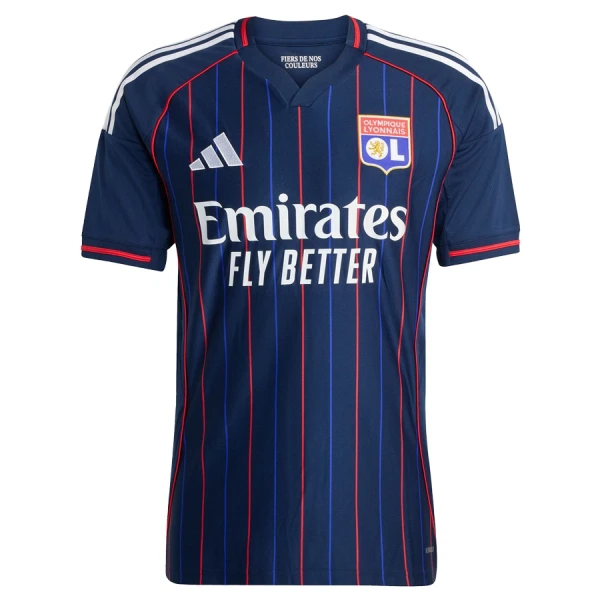 Billiga Fotbollströjor Herr Olympique Lyonnais Bortatröja 2025/26 Kortärmad