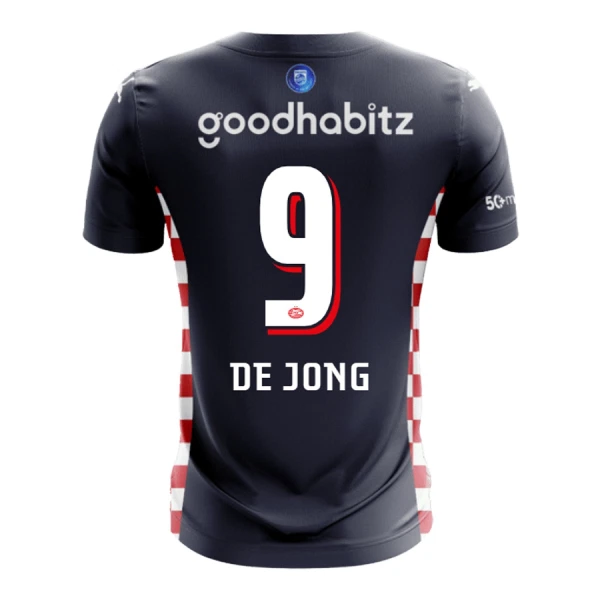Billiga Fotbollströjor PSV Eindhoven Bortatröja 2025/26 Luuk de Jong 9