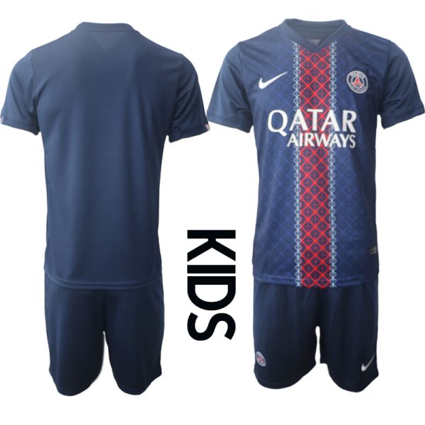 Billiga Fotbollströjor Barn Paris Saint-Germain Hemmaställ 2025/26 Fotbollsställ