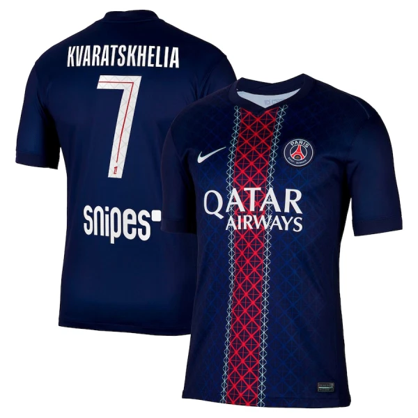 Matchtröjor Paris Saint-Germain Hemmatröja 2025/26 Khvicha Kvaratskhelia 7