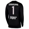 Fotbollsset Barn Paris Saint-Germain Målvaktströja 2025/26 Svart Gianluigi Donnarumma 1