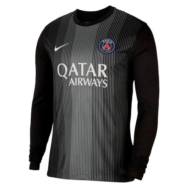Herr Paris Saint-Germain Målvaktströja 2025/26 Svart Långärmad Fotbollströja